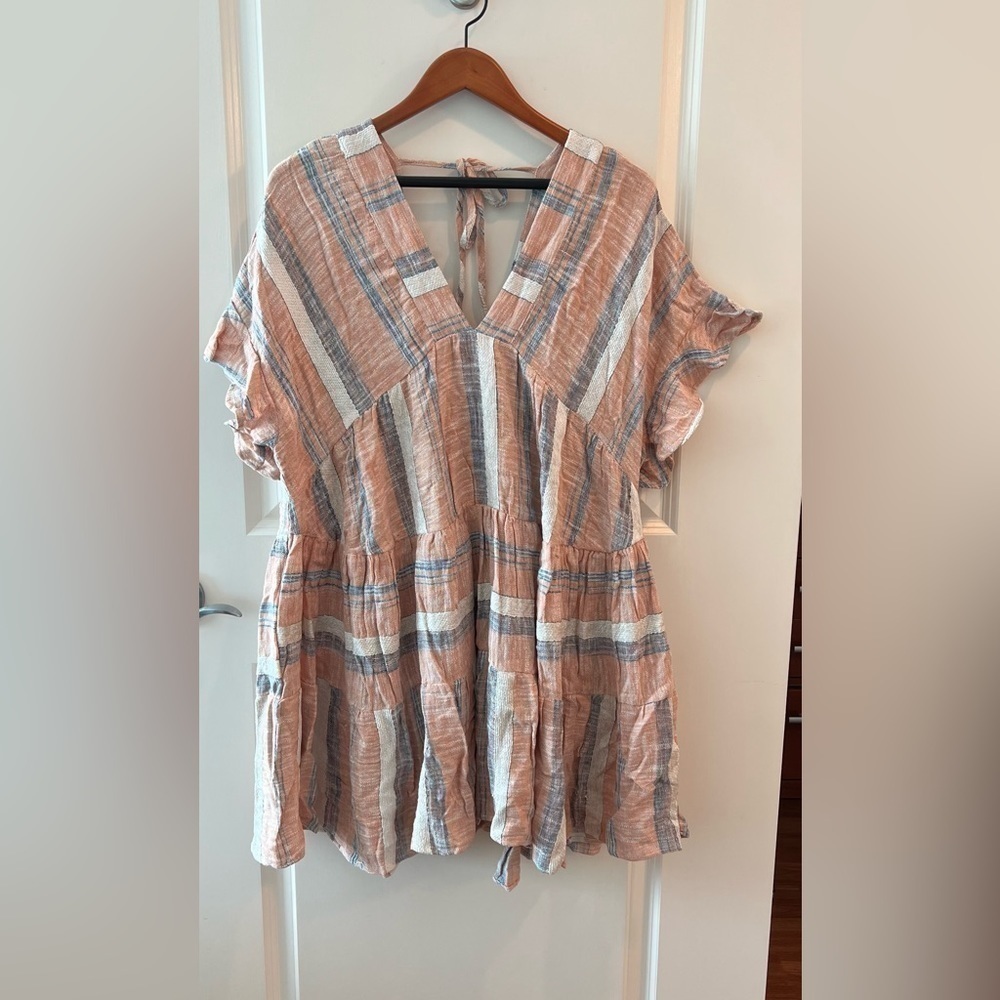 Lulus Linen babydoll dress NWT